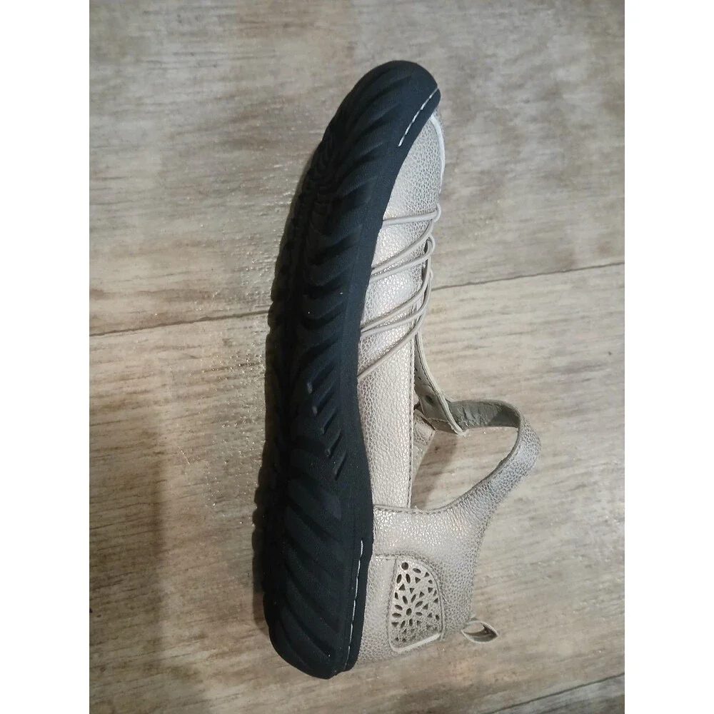 JBU by Jambu Women’s Gray Sahara Mary Jane Slip On Perforated Shoes - Size 8 M